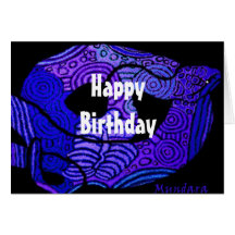 Rainbow Serpent Birthday Card