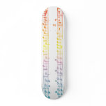 Rainbow Sheet Music Skateboard