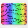 Rainbow Skulls Mouse Pad