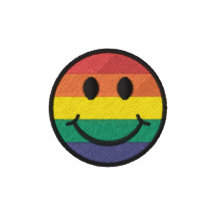 Rainbow Smiley Embroidered Polo Shirt