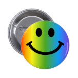 Rainbow Smiley Pin