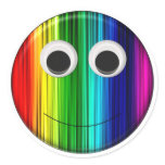 Rainbow Smiley Round Sticker