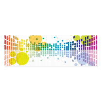 rainbow sound waves II abstract Business Card