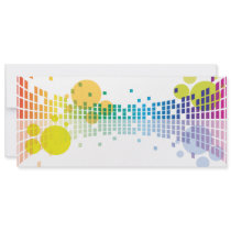 rainbow sound waves II abstract Personalized Announcements