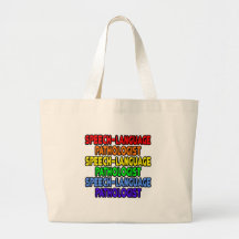 Rainbow Speech-Language Pathologist Tote Bag