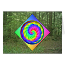 Rainbow Spiral Card