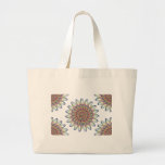 Rainbow Spiral Flower Design - White Background Bag