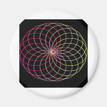 Rainbow Spirograph Magnet