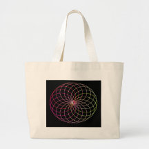 Rainbow Spirograph Tote Bag