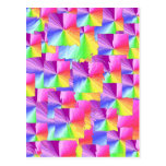 Rainbow Sqaures Postcards