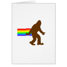 Rainbow Squatch Card
