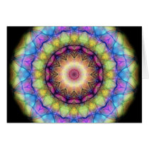 Rainbow stained Glass Card