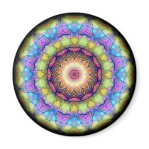 Rainbow stained Glass Magnets