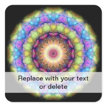 Rainbow stained Glass Sticker