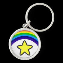Rainbow Star Keychain keychains