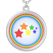 Rainbow Stars Personalized Necklace