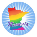 Rainbow State Of Minnesota Sticker