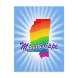 Rainbow State Of Mississippi Postcards