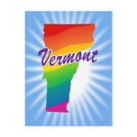 Rainbow State Of Vermont Postcards