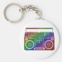 Rainbow Stereo Key Chain