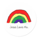 Rainbow Round Stickers