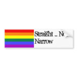 rainbow, Straight ... Not Narrow bumper stickers