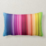 Rainbow Stripe Pillow pillows