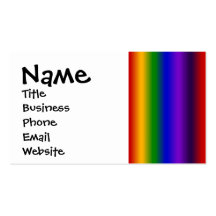 Rainbow Stripes Abstract Blur Colorful Gifts Business Card