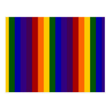 Rainbow Stripes Postcards