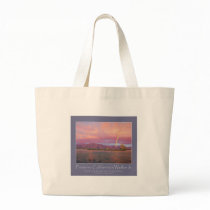 Rainbow Sunset Canvas Tote Bag