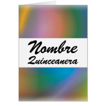 Rainbow Sweet Fifteen Party!-Customize Cards