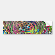 Rainbow Swirl Bumper Sticker