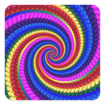 Rainbow Swirl Fractal Pattern