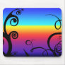 Rainbow swirl mousepad