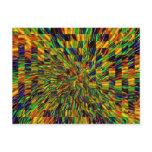 Rainbow Swirl Squared Post Card