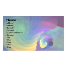 Rainbow Swirl Standard Card Business Card Template