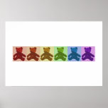 Rainbow Teddy Bears posters