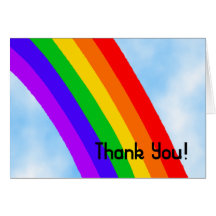Rainbow Thank You Card