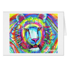 RAINBOW TIGER card - copyright ©1998 SylviART™