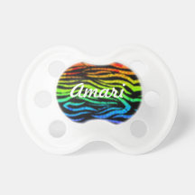 Rainbow Tiger Print Pacifier