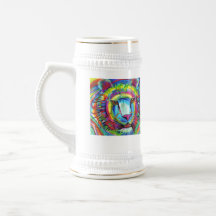 RAINBOW TIGER stein - ©2003 SylviART™ Mugs