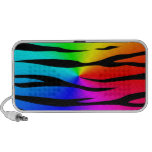 Rainbow Tiger Stripes Portable Speakers