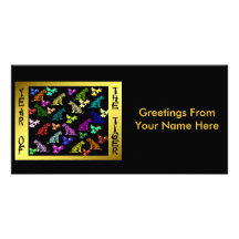 Rainbow Tigers Customized Photo Card