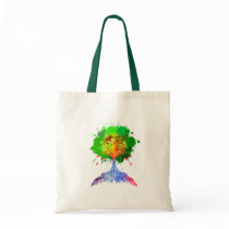 Rainbow Tree of Life Tote Bags