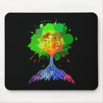 Rainbow Tree of Life Mousepads