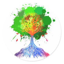 Rainbow Tree of Life Sticker