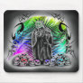 Rainbow Tribal Skull Grim Reaper Mousepad