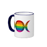 Rainbow Triple Goddess Symbol Mugs