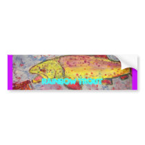 Rainbow Trout Art Bumper Stickers