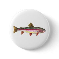 Rainbow Trout Fish Pinback Buttons
